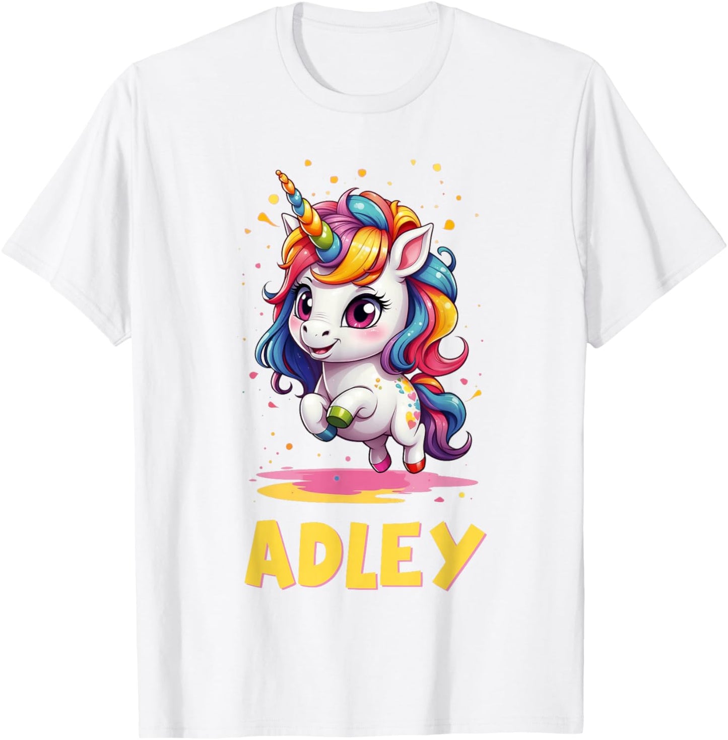 Adley Merch Unicorn Design T-Shirt - T-Shirt | White
