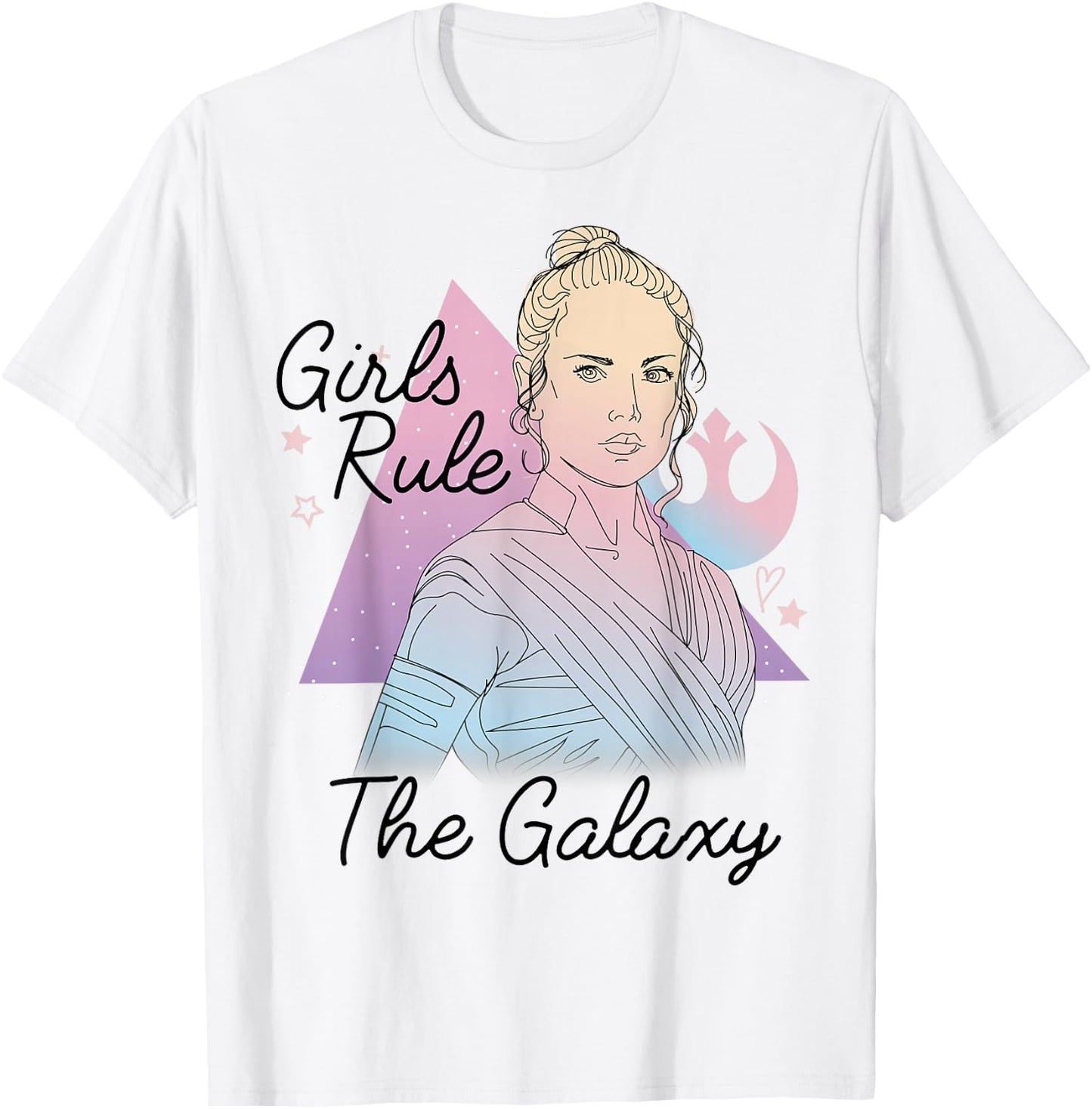 Star Wars Rey Girls Rule The Galaxy T-Shirt - T-Shirt | White