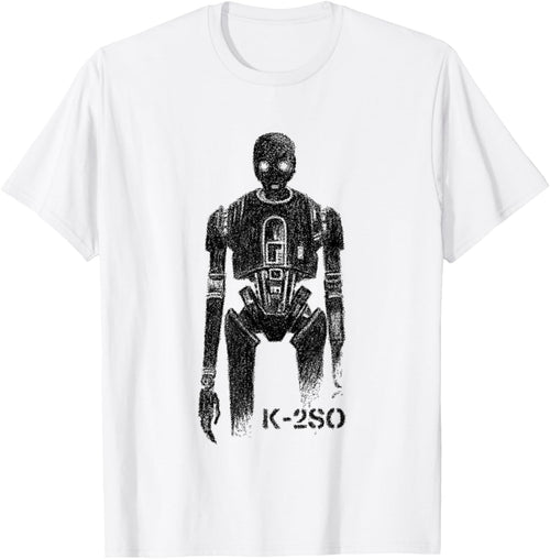 Star Wars Rogue One Iconic K-2SO Enforcer Droid Faded Logo