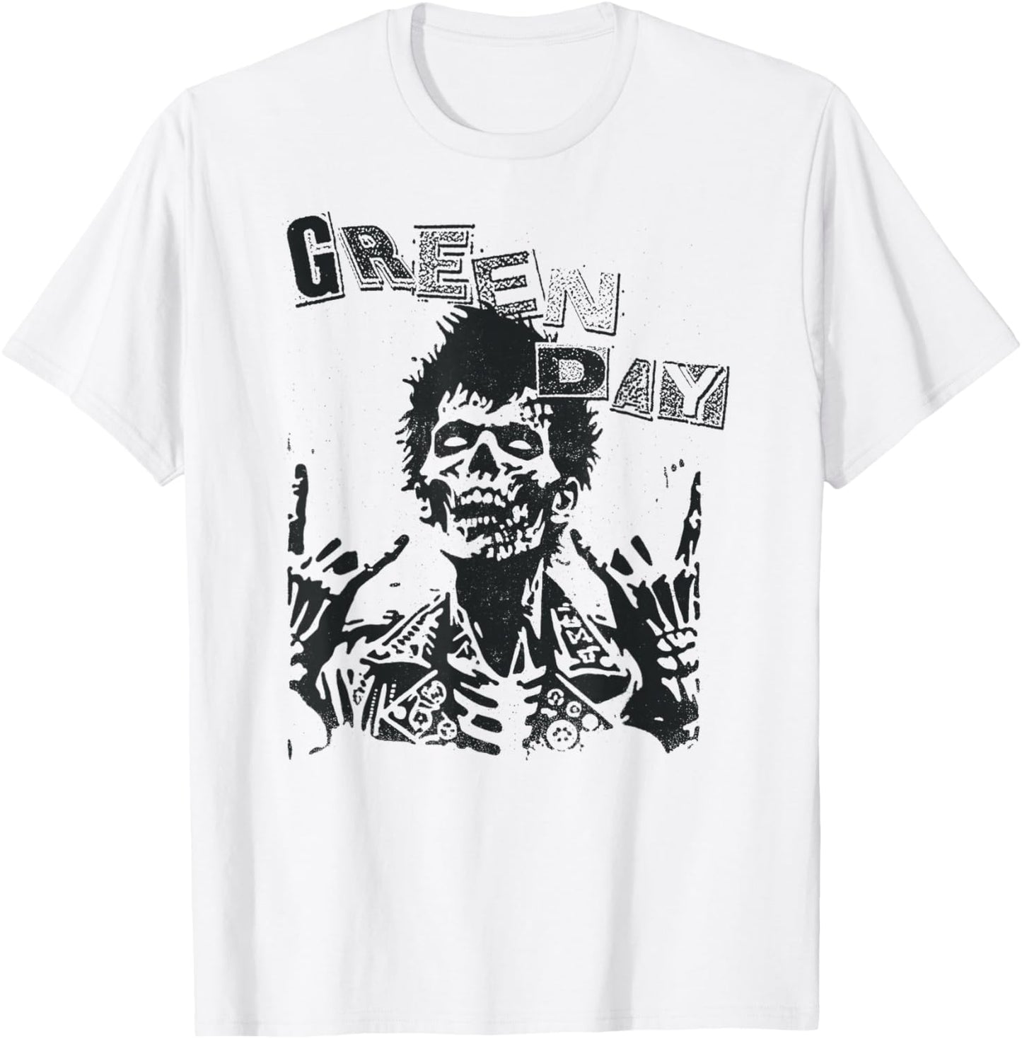 Green Day Billie Joe Zombie T-Shirt - T-Shirt | White