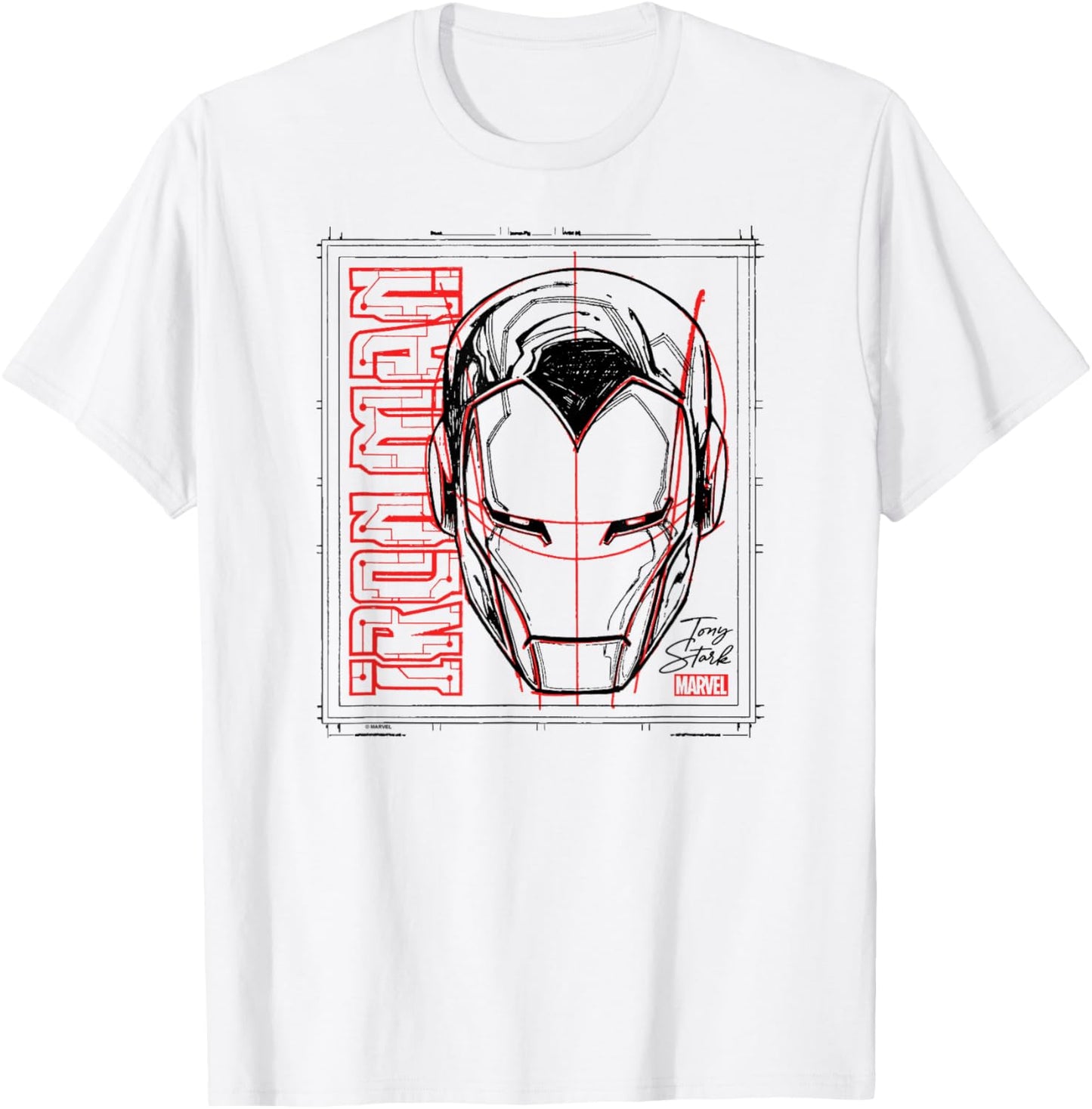 Iron Man - Sketch T-Shirt - T-Shirt | White
