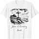Jesus is coming Back sketch Drawing Cross Christian white T-Shirt - T-Shirt | White