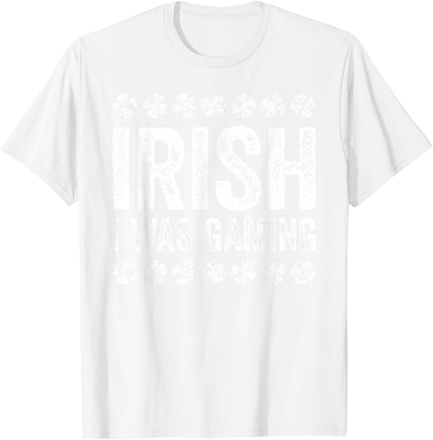 Irish I Was Gaming Shirt Men Kids Youth Boys St Patricks Day T-Shirt - T-Shirt | White