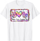 Retro Vintage Peace Love Loaded Tea Lover Tie Dye Pattern T-Shirt - T-Shirt | White
