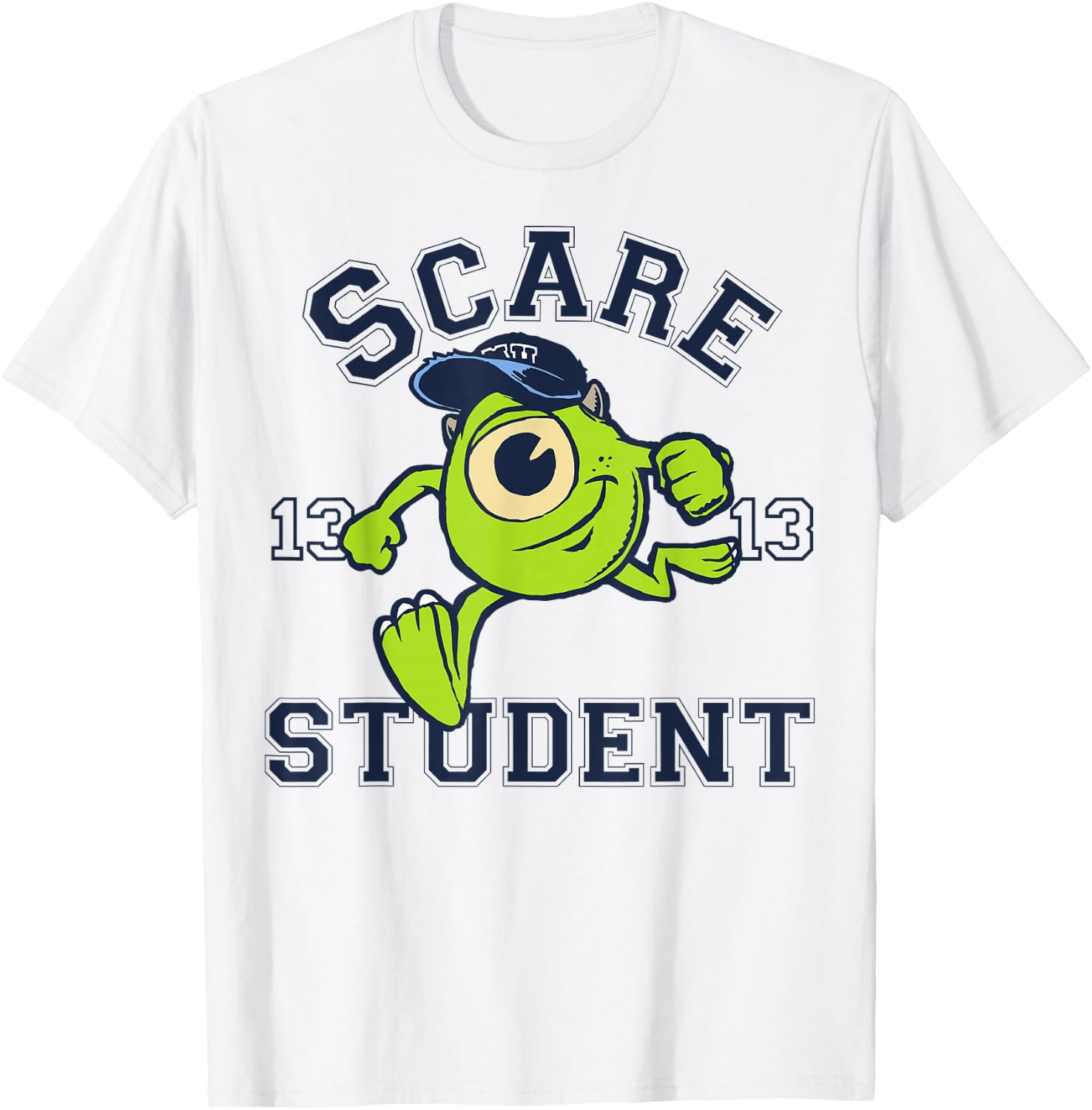 Disney Pixar Monsters University Scare Student Mike Portrait T-Shirt - T-Shirt | White