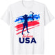 Archery Support the Team Player USA Flag Archer T-Shirt - T-Shirt | White