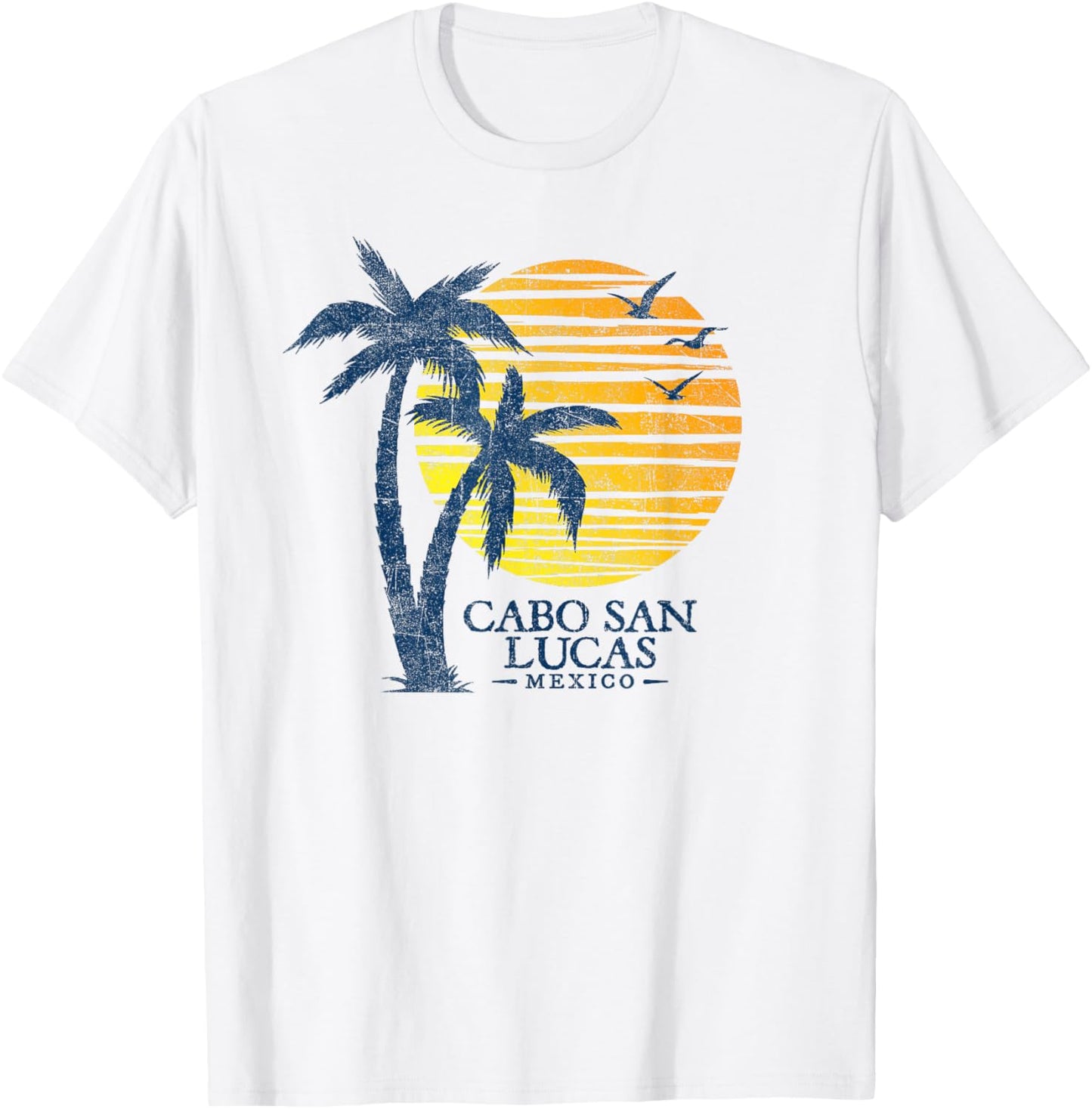 Cabo San Lucas Mexico Colorful Sunset Souvenir T-Shirt - T-Shirt | White