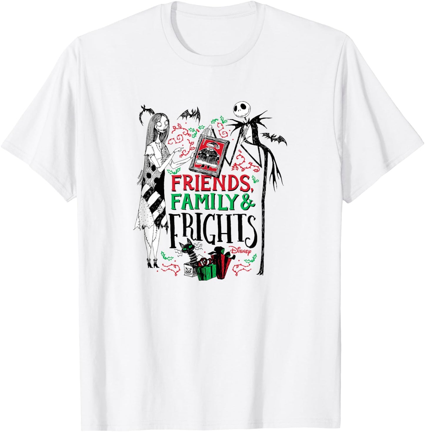 The Nightmare Before Christmas - Jack Sally Family Frights T-Shirt - T-Shirt | White