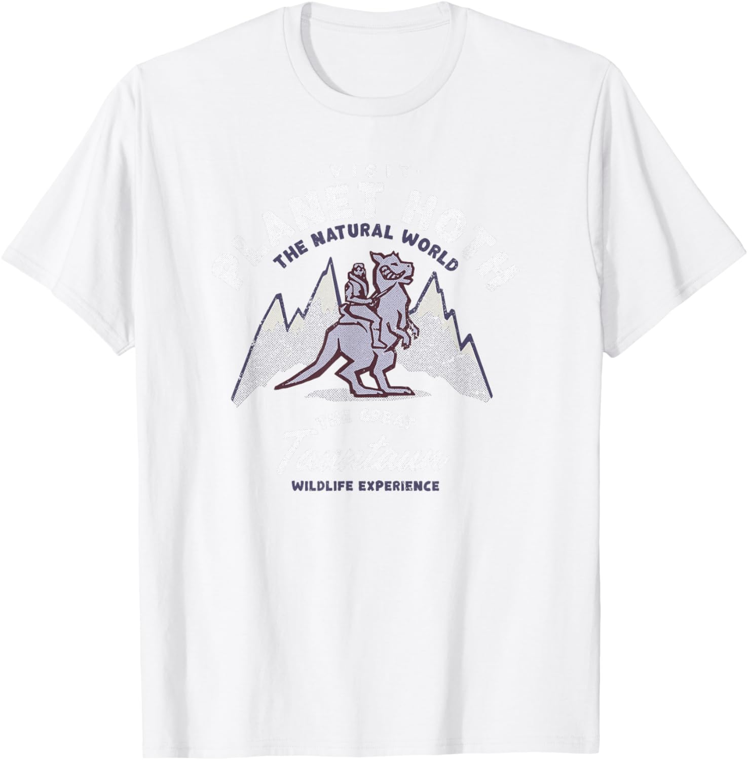 Star Wars Travel Vacation Planet Hoth Tauntaun Experience T-Shirt - T-Shirt | White