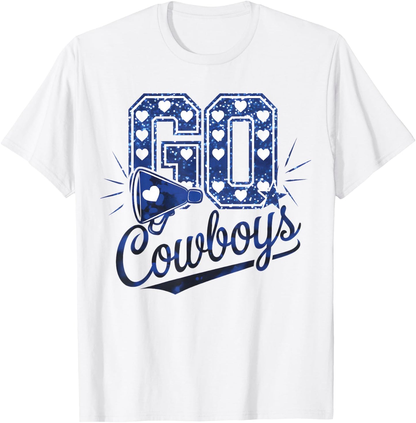 Cheer Cowboys Design Gift Women Girls Kids T-Shirt - T-Shirt | White