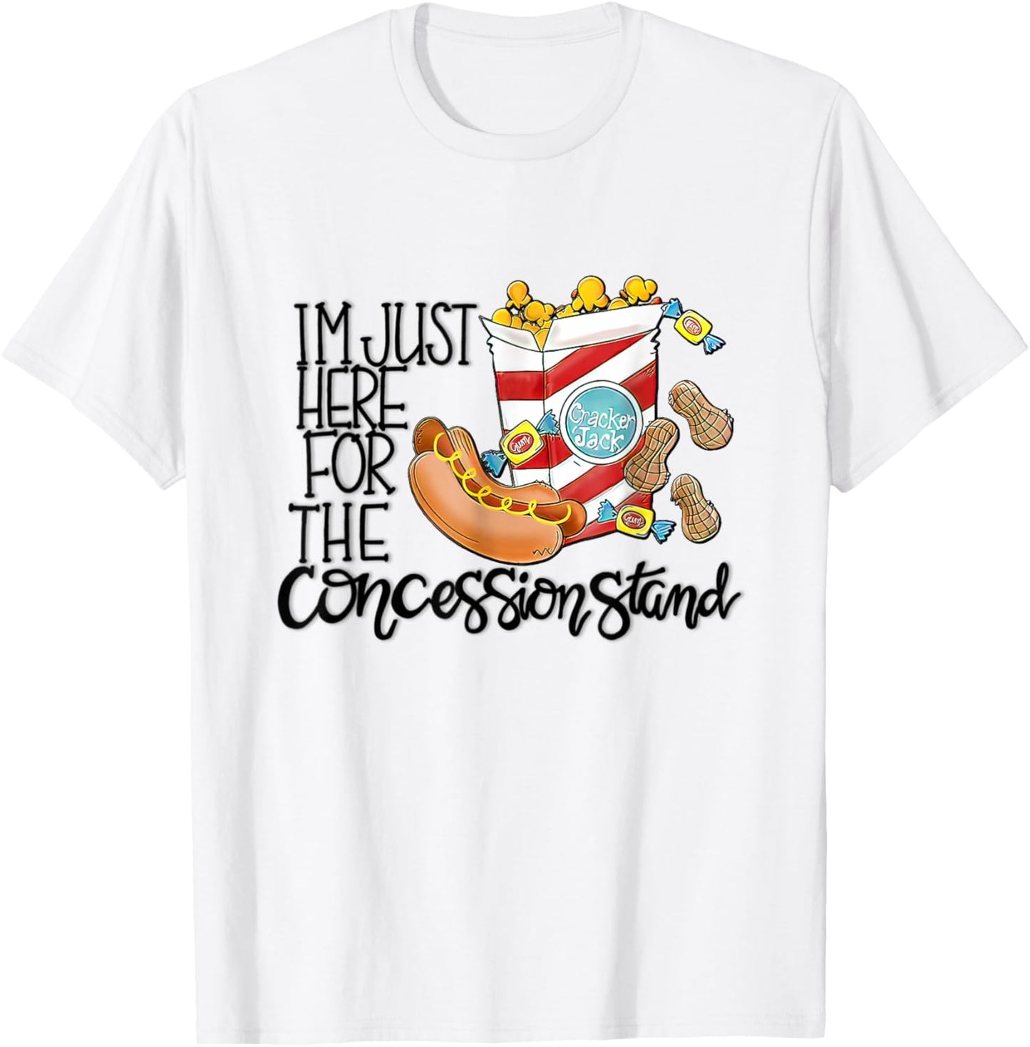 I'm just here for the-concession stand funny kids toddler T-Shirt - T-Shirt | White