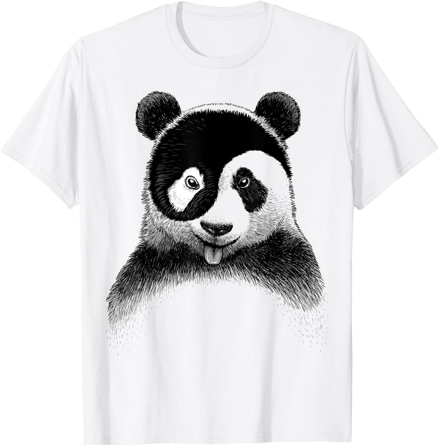 Yin Yang Panda T-Shirt - T-Shirt | White