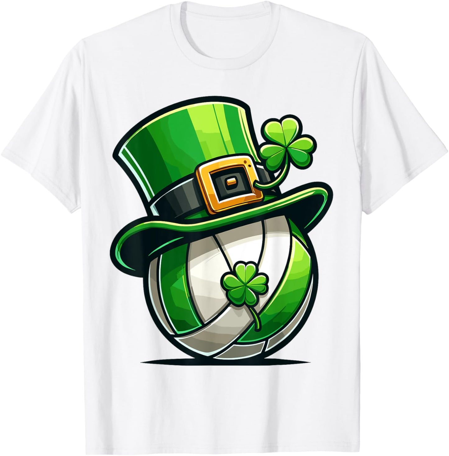 St Patricks Day Irish Boys Girls Volleyball T-Shirt - T-Shirt | White