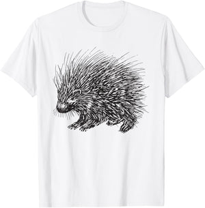 Porcupine T-Shirt - T-Shirt | White