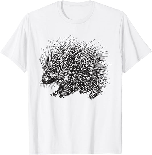 Porcupine T-Shirt - T-Shirt | White