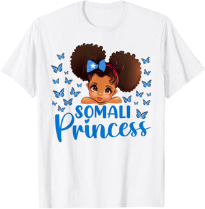 Somali Princess Somalia for Black Girls Kids T-Shirt - T-Shirt | White