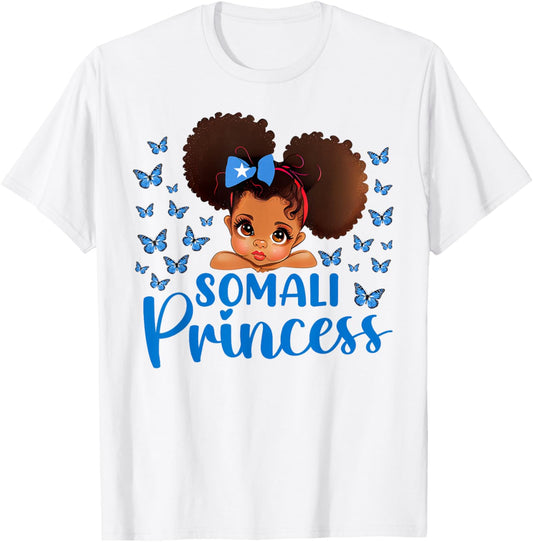 Somali Princess Somalia for Black Girls Kids T-Shirt - T-Shirt | White