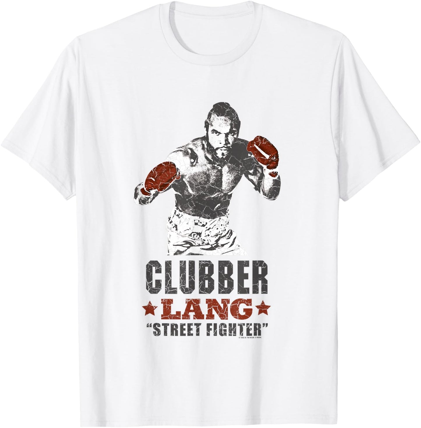 Rocky III Clubber Lang Street Fighter T-Shirt - T-Shirt | White
