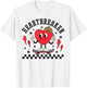 Heartbreaker Skateboard Valentines T-Shirt - T-Shirt | White