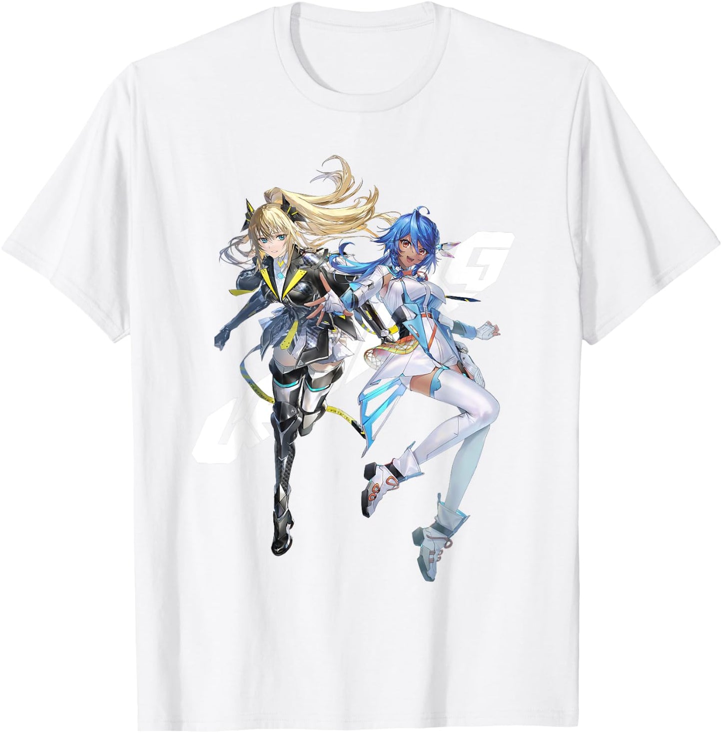 PSO 2 New Genesis Aina & Manon T-Shirt - T-Shirt | White