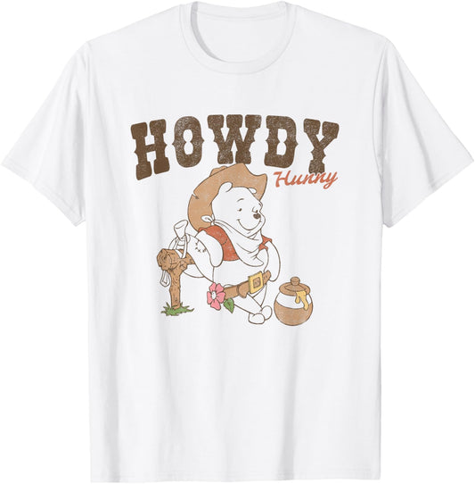 Disney Winnie The Pooh Howdy Hunny Western Bear T-Shirt - T-Shirt | White