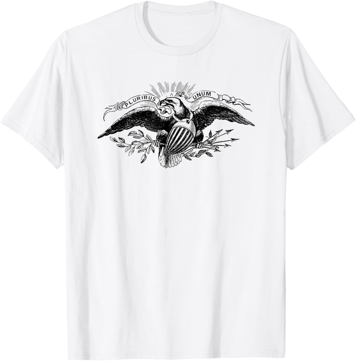 Vintage American Eagle "E Pluribus Unum" T-Shirt - T-Shirt | White