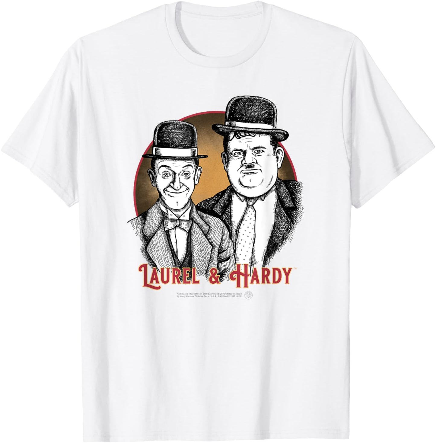 Laurel & Hardy Classic Comedy , white, S T-Shirt - T-Shirt | White