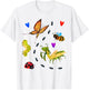 Kawaii Bugs Insect Ladybug Bee Mantis Butterfly for Kid Girl T-Shirt - T-Shirt | White
