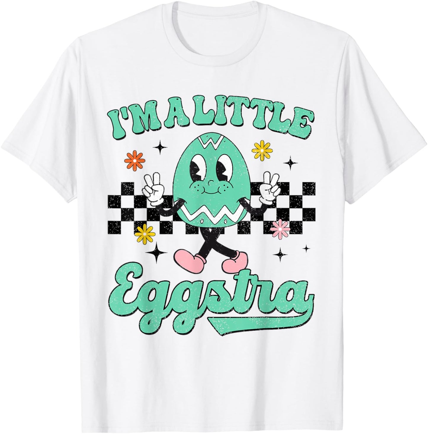 I'm Just So Eggstra Funny Egg Easter Baskets For Girl Kids T-Shirt - T-Shirt | White