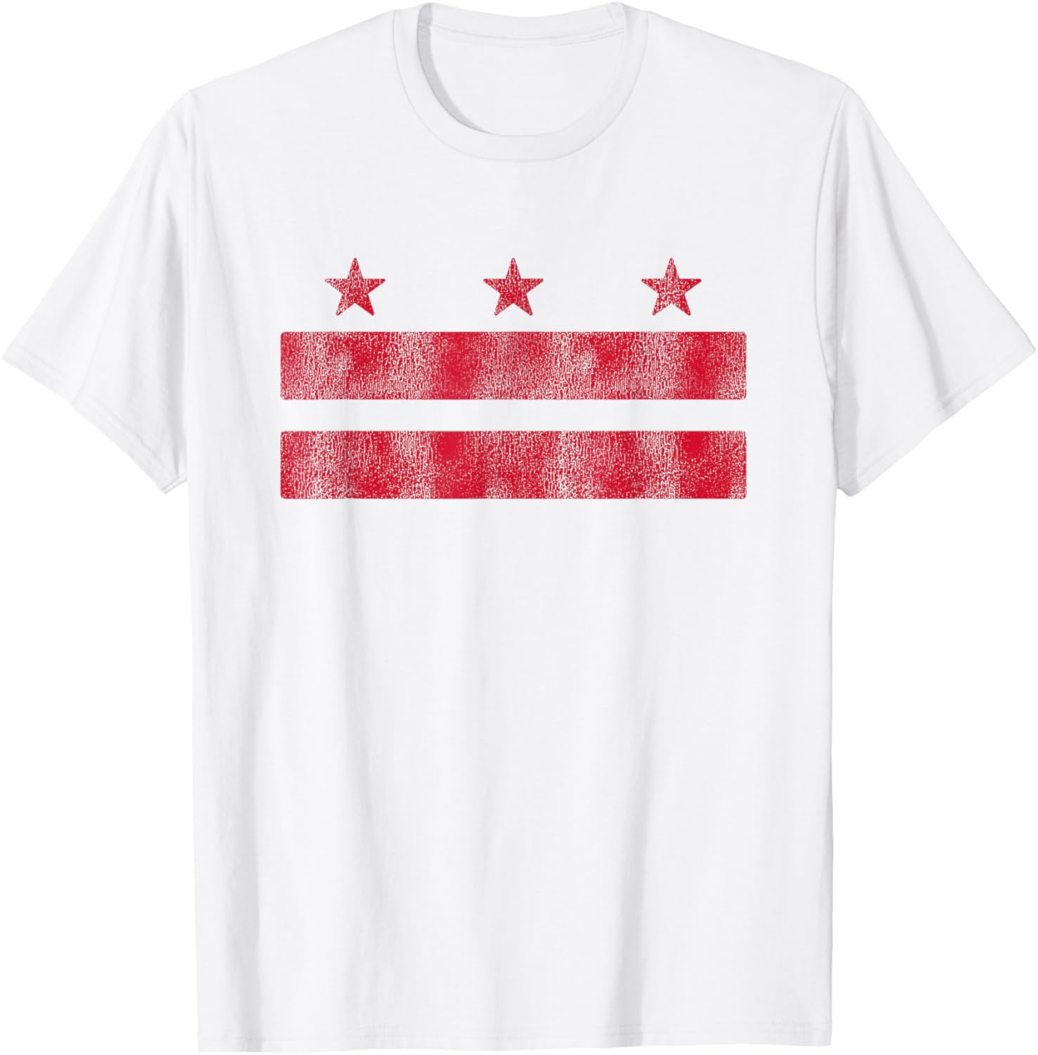 Retro Washington DC Flag District of Columbia Souvenir T-Shirt - T-Shirt | White