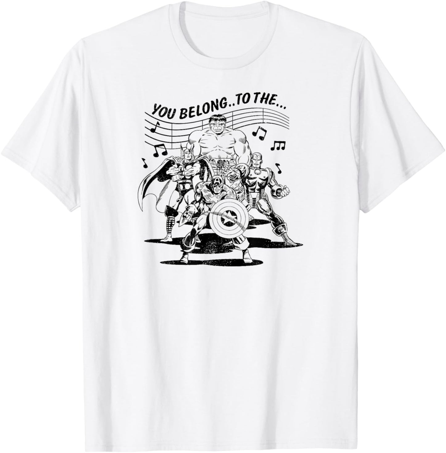 Marvel - You Belong To The Merry Marvel Marching Society T-Shirt - T-Shirt | White