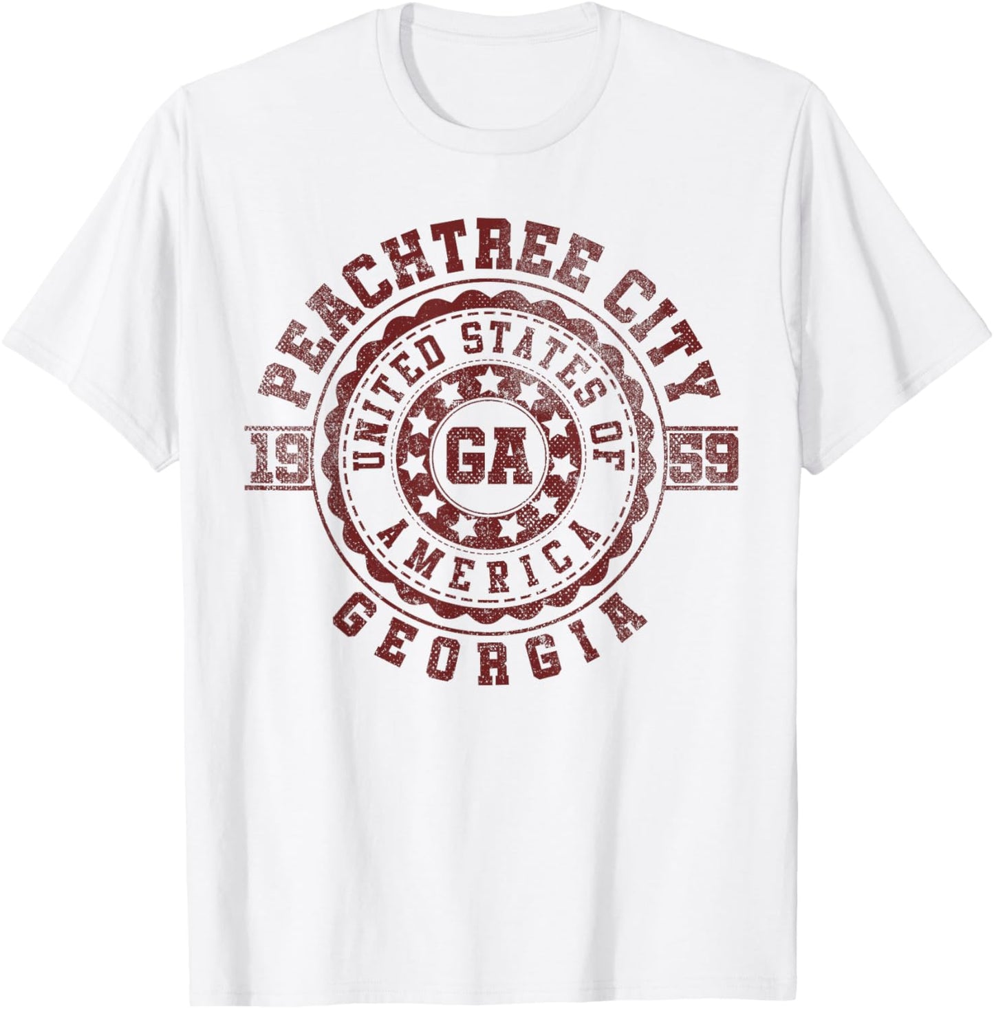 Peachtree City GA | Georgia | Vintage City Apparels T-Shirt - T-Shirt | White