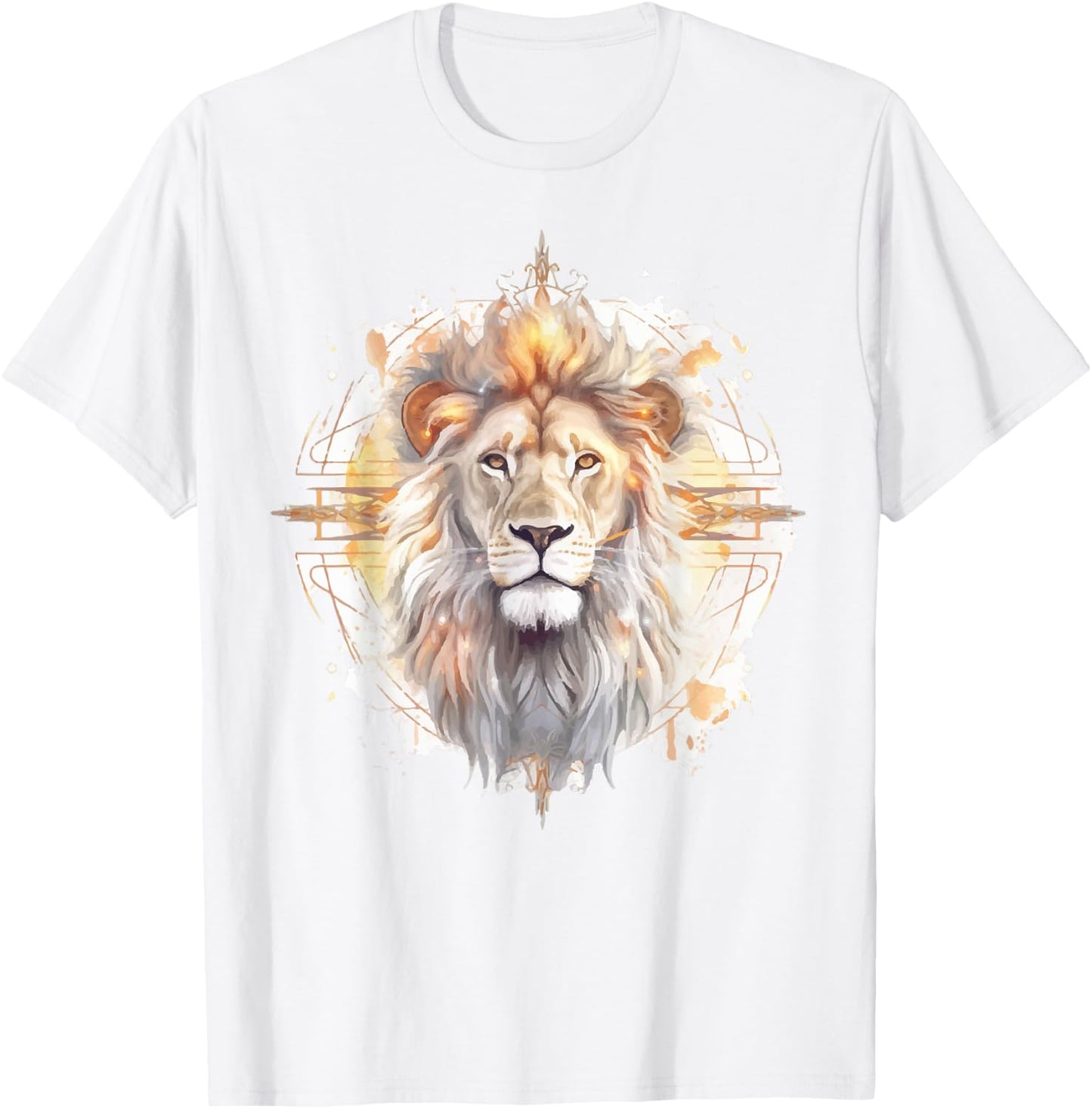 Lion of Judah Shirt Men Fathers Day Christian Religious Dad T-Shirt - T-Shirt | White