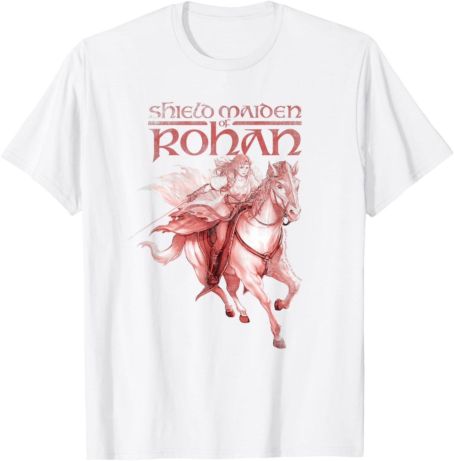 HERA SHIELDMAIDEN OF ROHAN Maiden Horse Run T-Shirt - T-Shirt | White