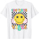 Cute 100 Days Vibes Smile Face 100 Days Of School Teens Girl T-Shirt - T-Shirt | White