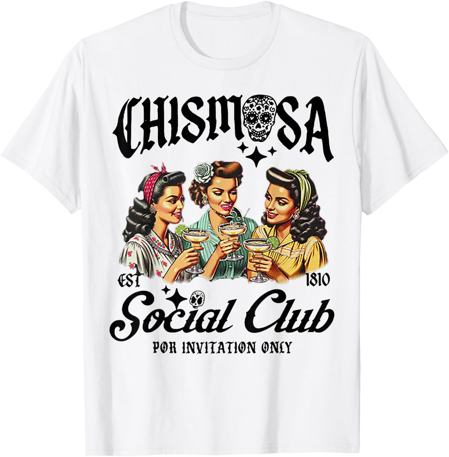 Chismosa Social Club T-Shirt - T-Shirt | White