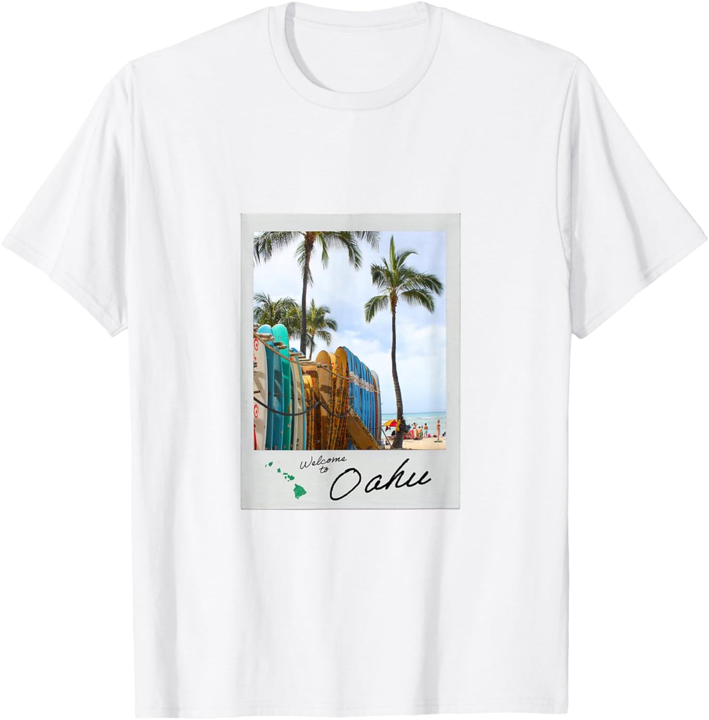Hawaiian Tourist Film Photo 35mm Film Aesthetic Oahu Beach T-Shirt - T-Shirt | White