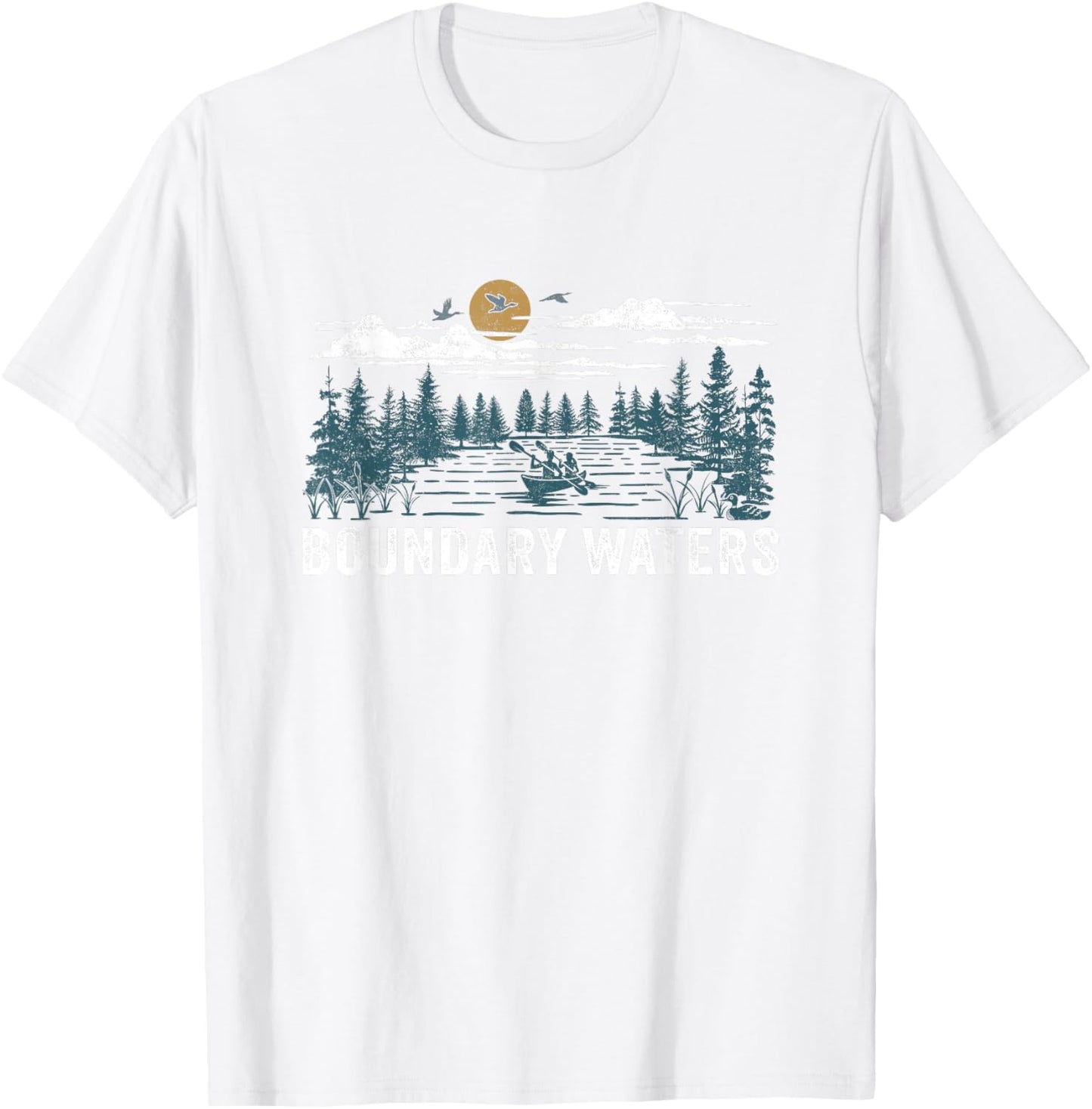 Boundary Waters Wilderness Minnesota T-Shirt - T-Shirt | White