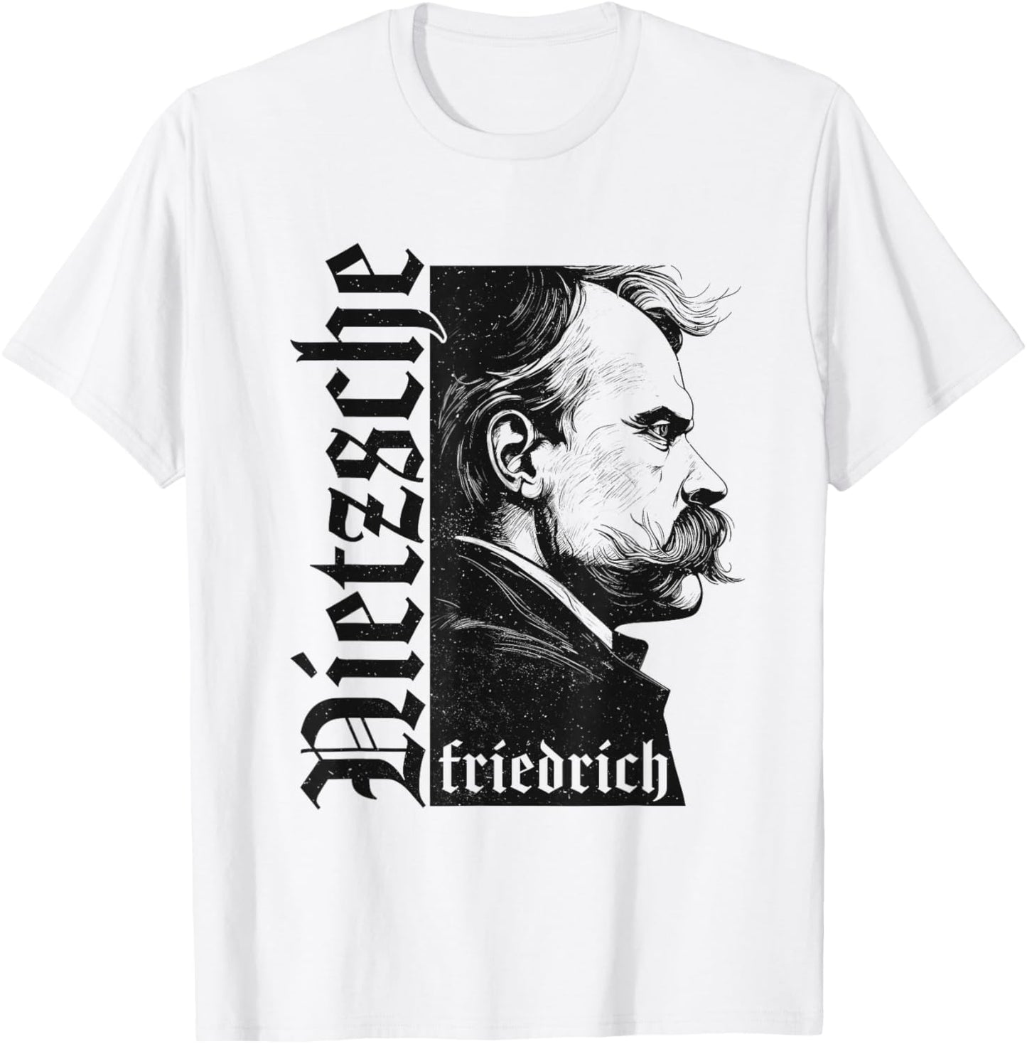 Philosopher Friedrich Nietzsche Ethics Morality Philosophy T-Shirt - T-Shirt | White