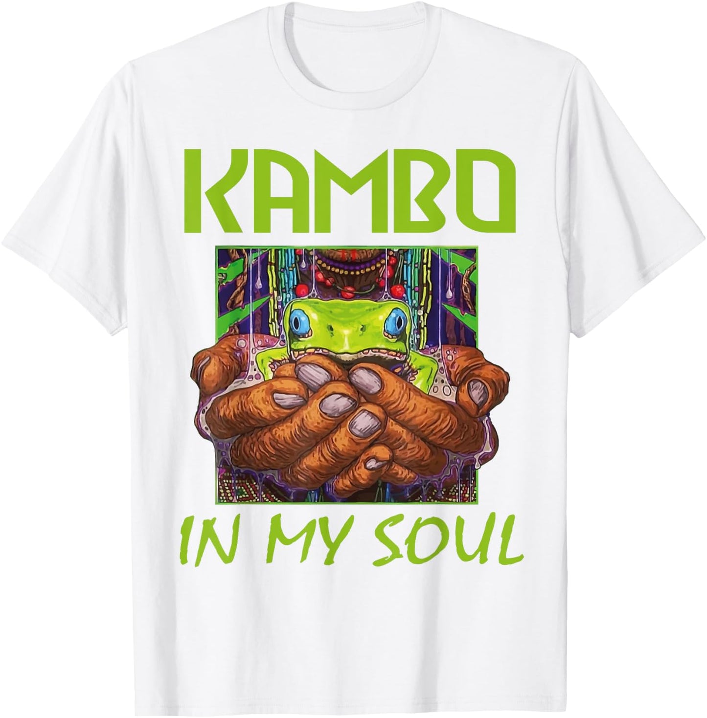 Kambo In my Soul Kambo Ceremony Clothing | Sapo Frog T-Shirt - T-Shirt | White