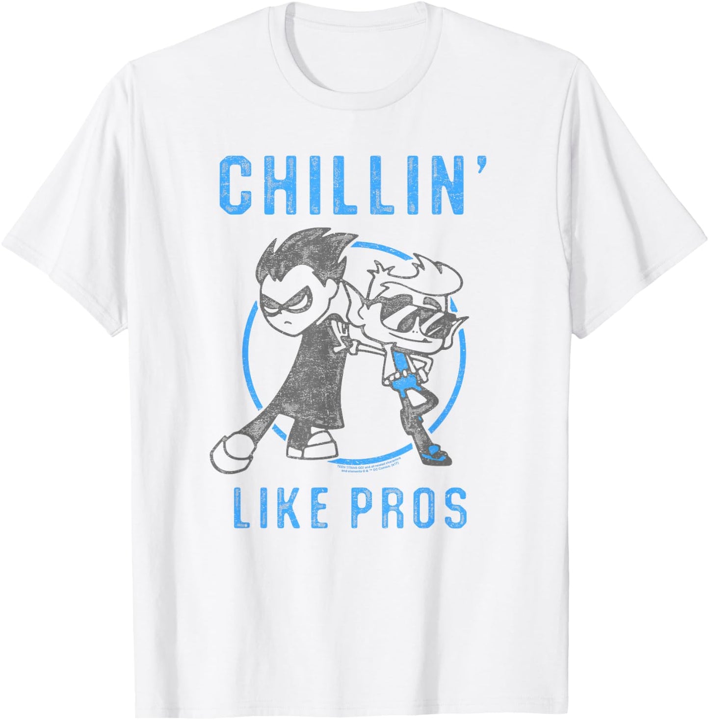 Teen Titans Go Beast Boy & Robin Like Pros T-Shirt - T-Shirt | White