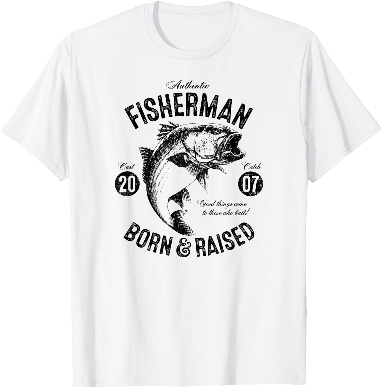 18 Year Old Fisherman: Fishing 2007 18th Birthday T-Shirt - T-Shirt | White