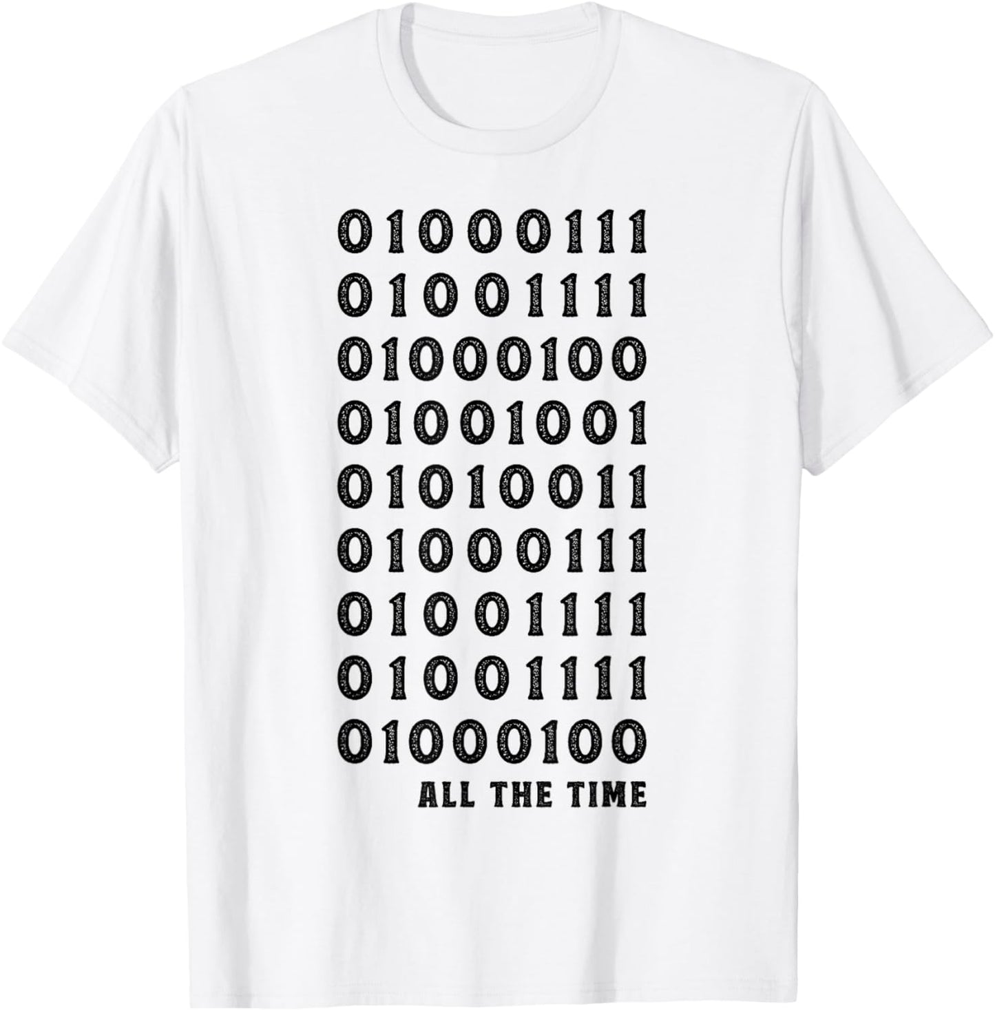 God Is Good Binary Code Christian Computer Programming Geek T-Shirt - T-Shirt | White