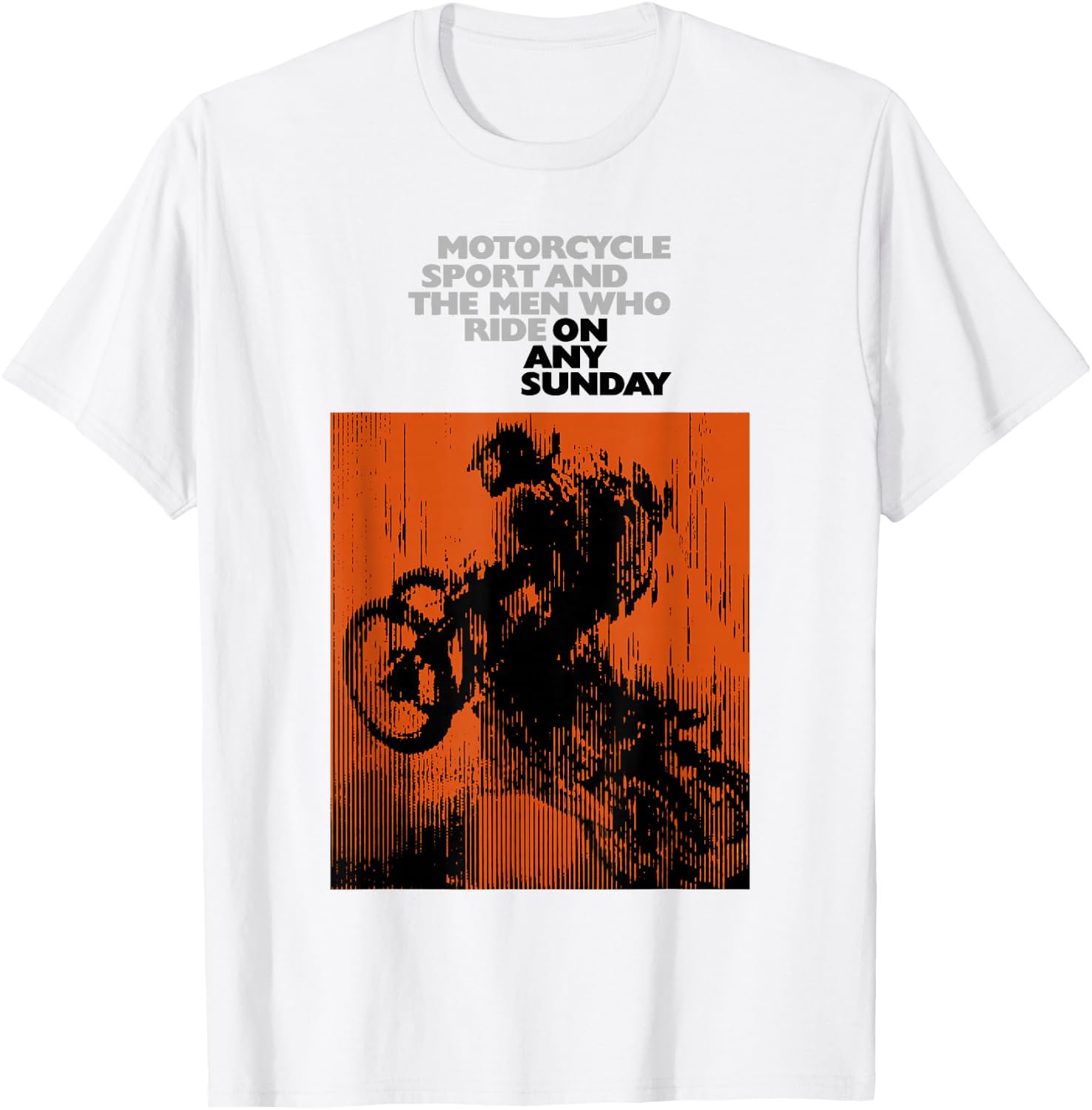 On Any Sunday 1971 Vintage Motorcycle Movie Poster T-Shirt - T-Shirt | White
