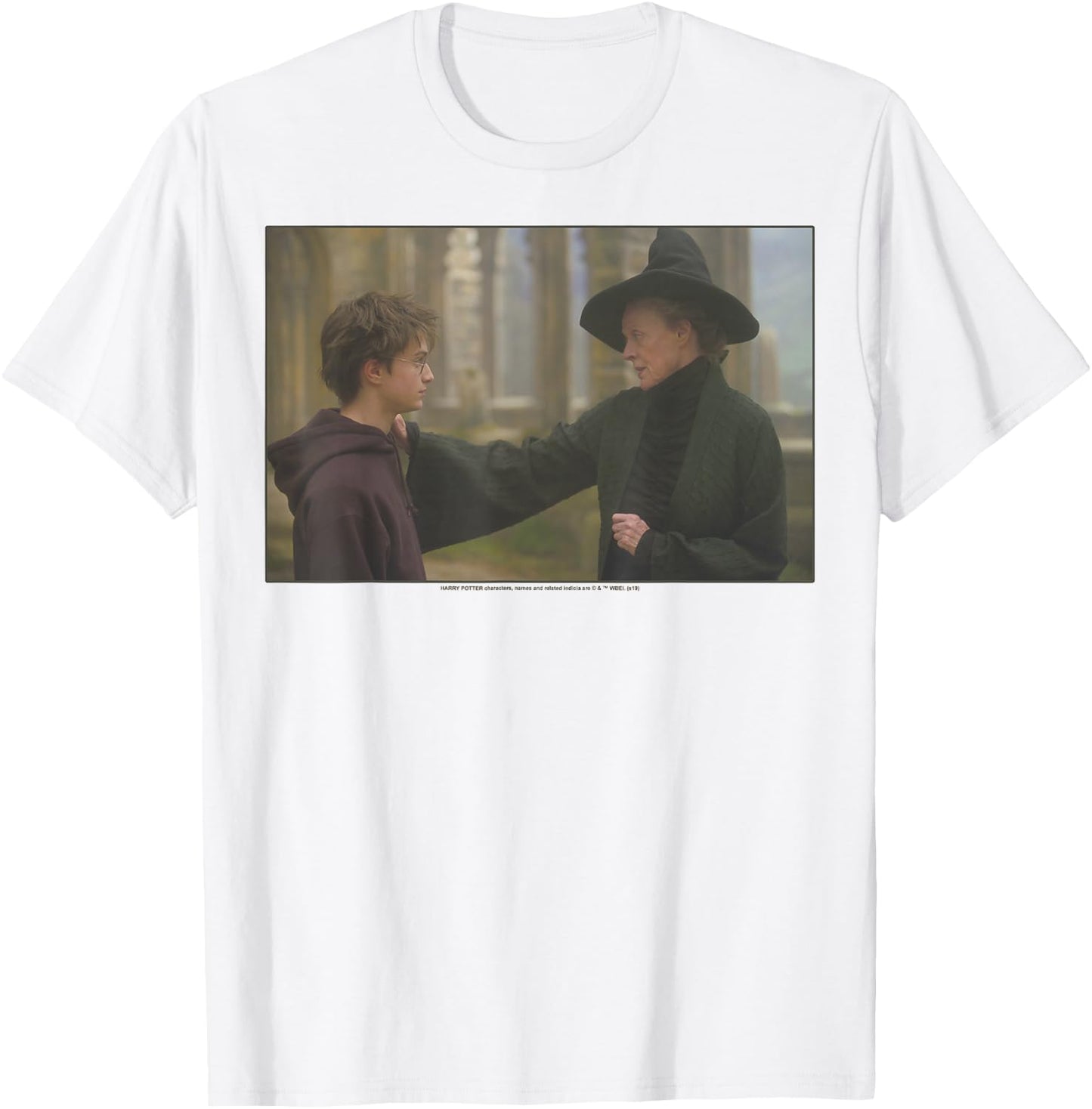 Harry Potter Harry & McGonagall Portrait T-Shirt - T-Shirt | White