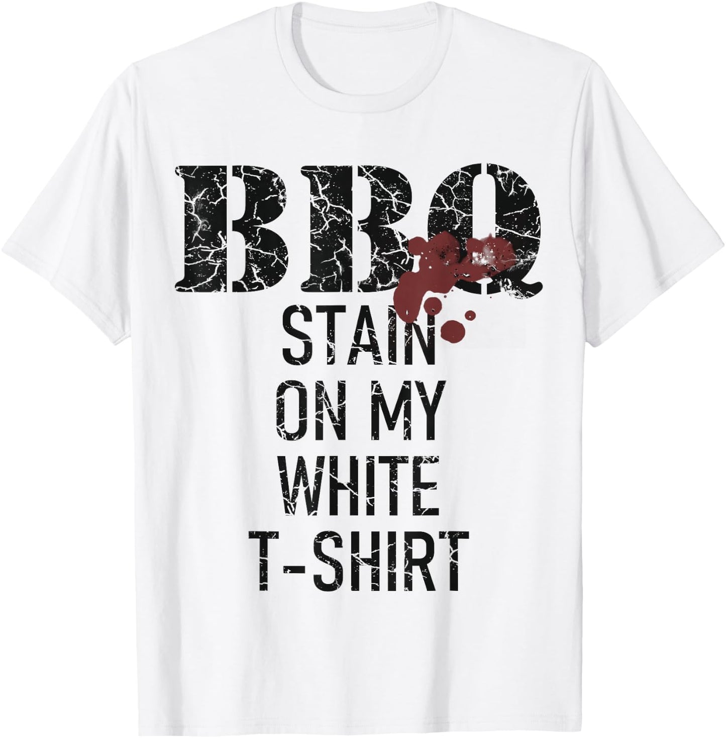 Barbecue stain on my white T-Shirt - T-Shirt | White