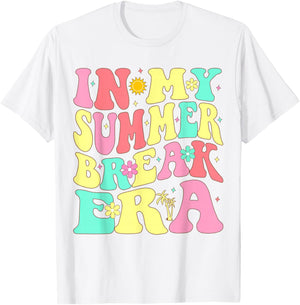 In My Summer Break Era Last Day of School Teacher Summer T-Shirt - T-Shirt | White