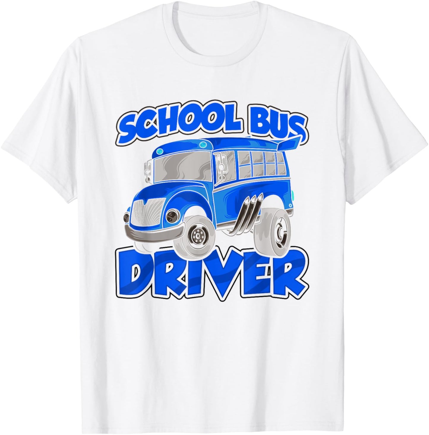 School Bus Driver Busman Operator Buses Job T-Shirt - T-Shirt | White