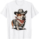 Adults & Kids Corgi Lover Country Western White Small T-Shirt - T-Shirt | White