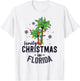 Family Christmas In Florida Palm Trees Xmas Beach Vacation T-Shirt - T-Shirt | White